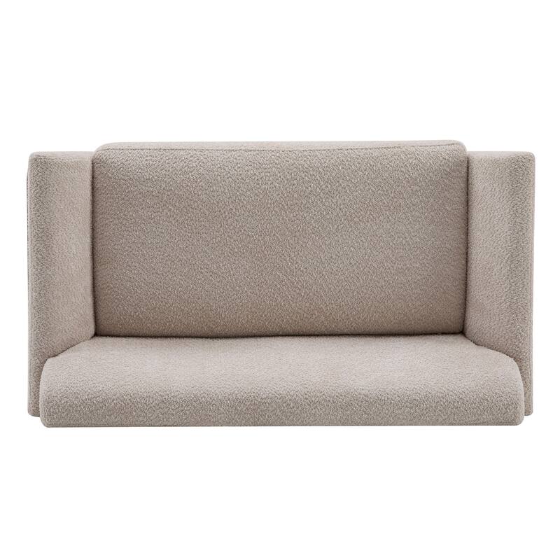 Mokena Modern Fabric Loveseat with Track Arms by Christopher Knight Home