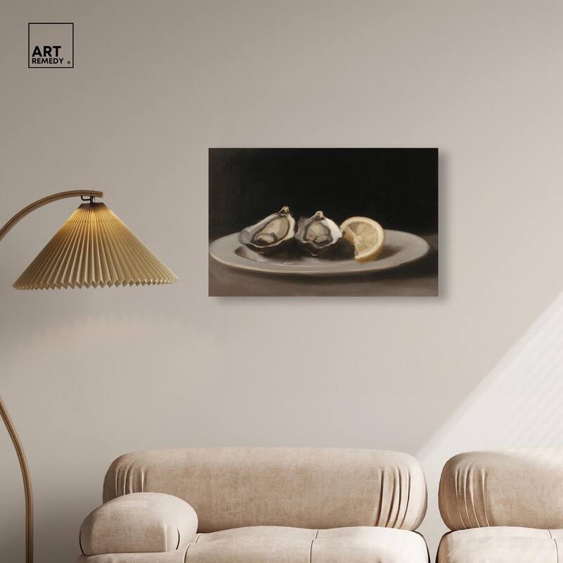 Manet's Oysters Canvas by Art Remedy, Gallery Wrapped
