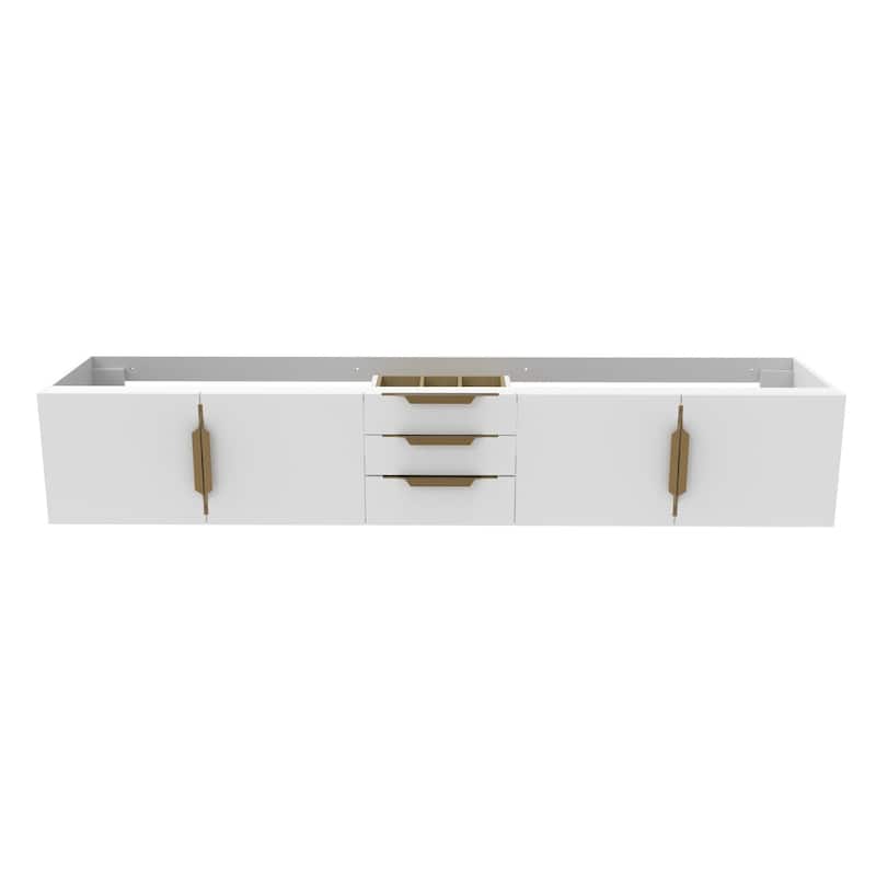 Alpine 84" Wall Mounted Bathroom Vanity (Base Only)