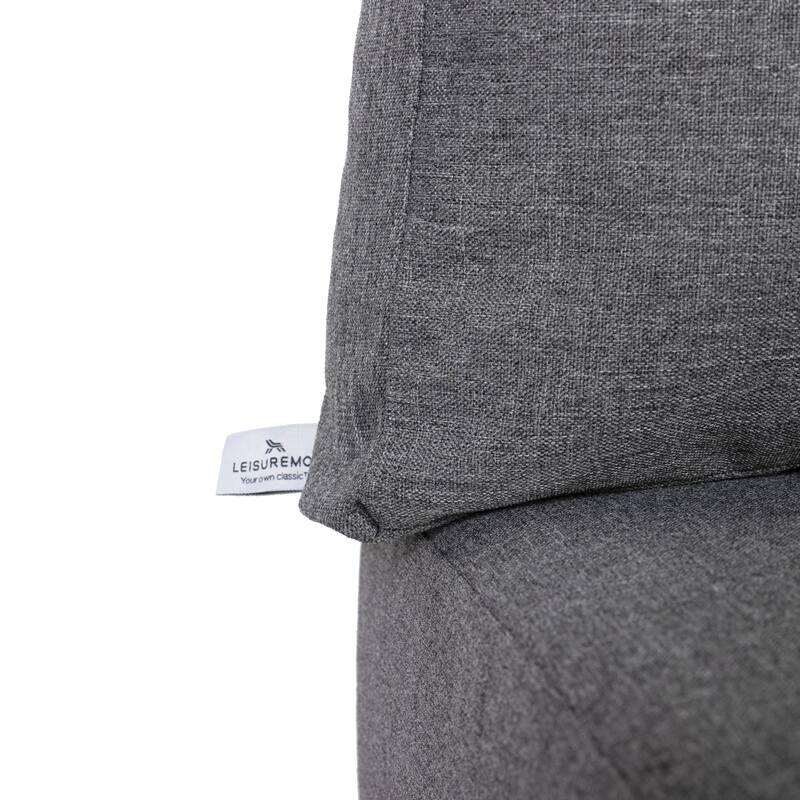 Chelsea 7-Piece Outdoor Patio Sectional Set with Firepit Table in Black Aluminum for Backyard Garden and Patio Deck