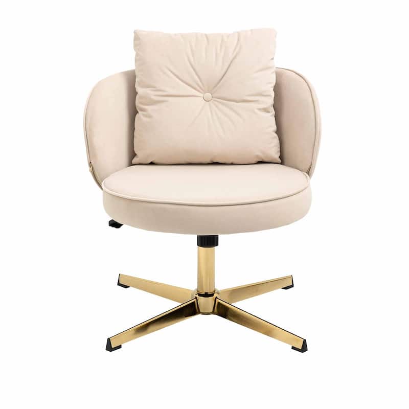 Polyester Upholstered Swivel Adjustable Height Living Room Task Chair