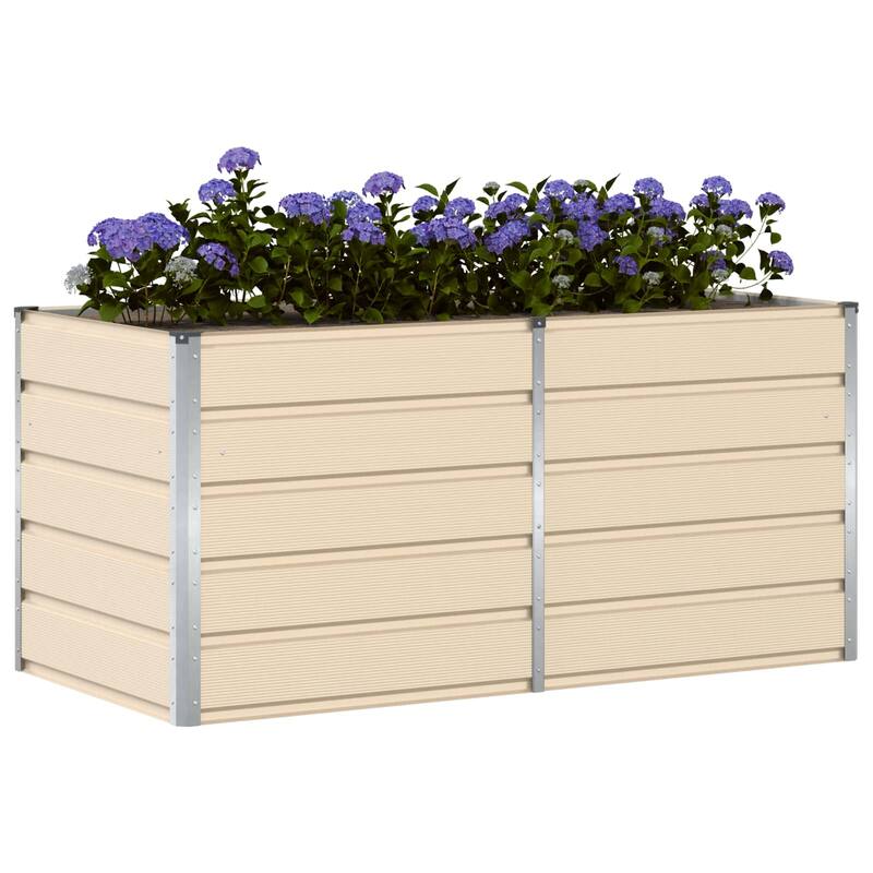 vidaXL Planter in Steel - 62.99 x 31.50 x 17.72