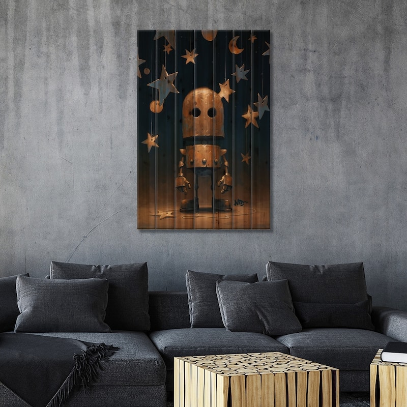Ad Astra Print On Wood by Matt Dixon - Multi-Color