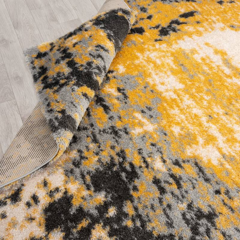 Zenith Abstract Shag Area Rug