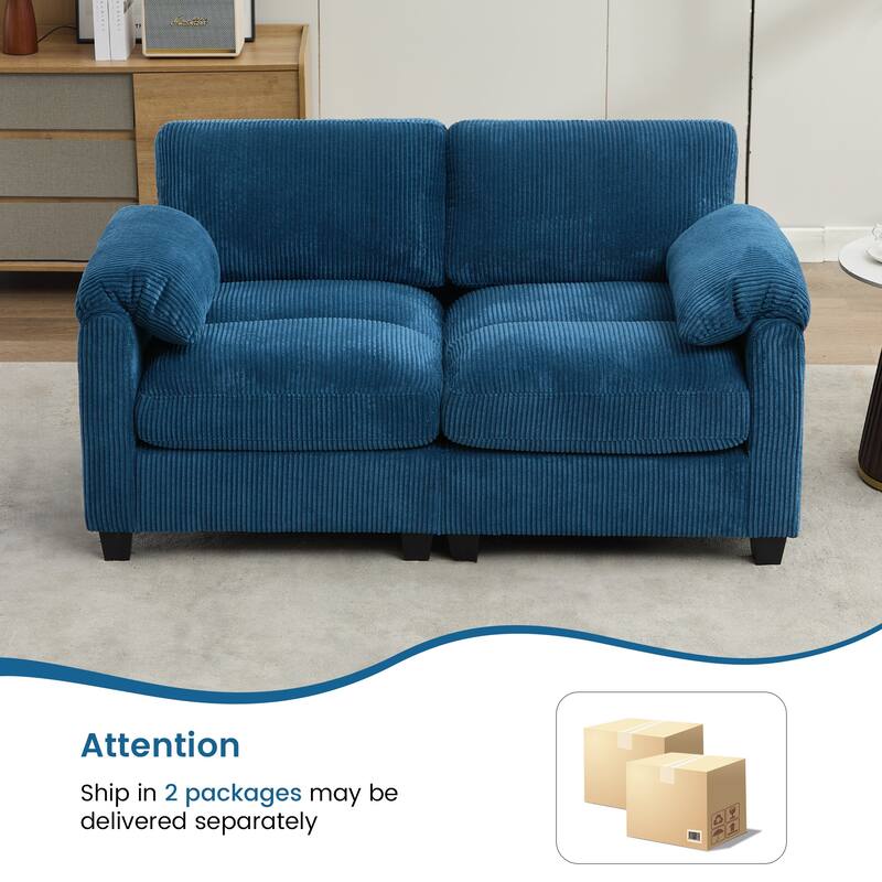 Corduroy Loveseats, Soft, Comfortable & Pet-Friendly