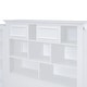 preview thumbnail 11 of 12, Twin Wood Platform Bed with Storage Cabinet and Drawers, White