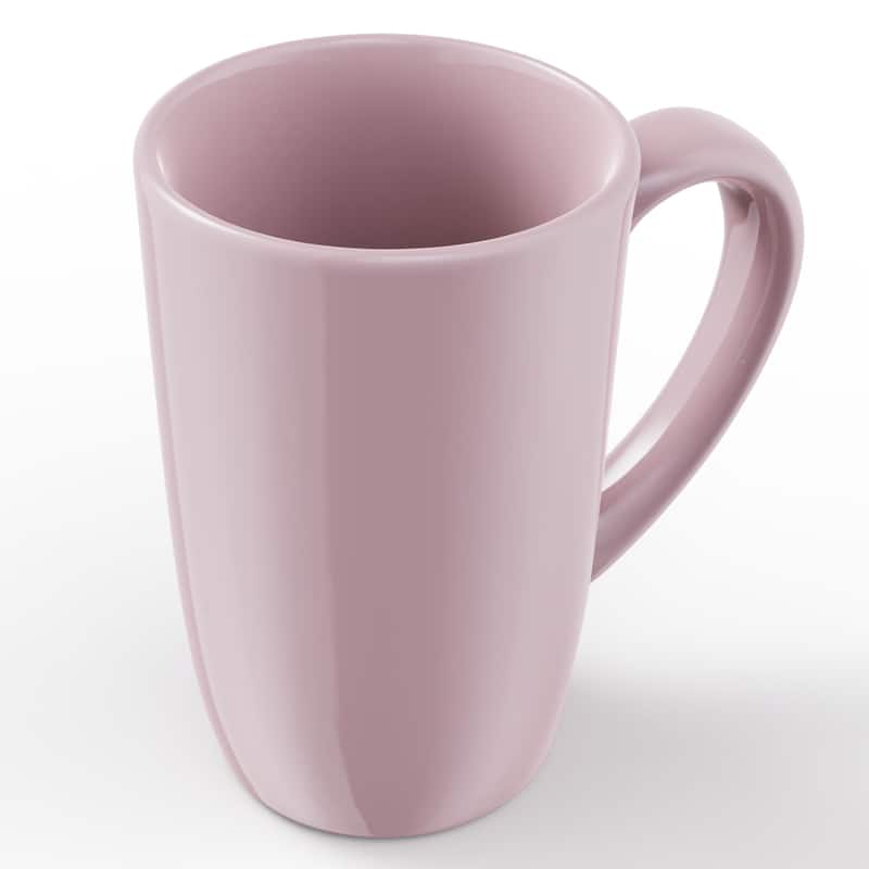 Omniware Teaz Cafe 18 oz Mug with Matte Finish - 3.5" D x 7.75" H - Pink