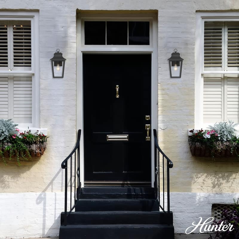 Hunter Spring Cove Outdoor Wall Light - Front Porch, Patio, Garage, Pergola - Traditional, Mission - Resists Corrosion!