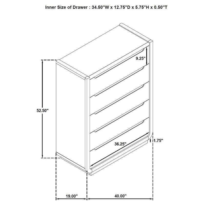 Leandro Bedroom Set Burnished Black