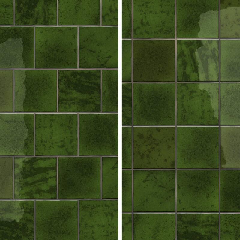Merola Tile Menorca Tourmaline 4" x 4" Ceramic Wall Tile