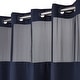 preview thumbnail 69 of 111, No Hook Waffle Weave Shower Curtain with Snap-in Liner