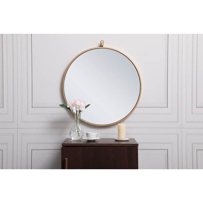Elegant Lighting Eternity 21" Diameter Circular Beveled Metal Framed