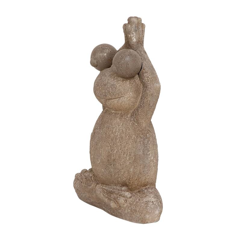 Benzara 17-inch x 23-inch Polystone Frog
