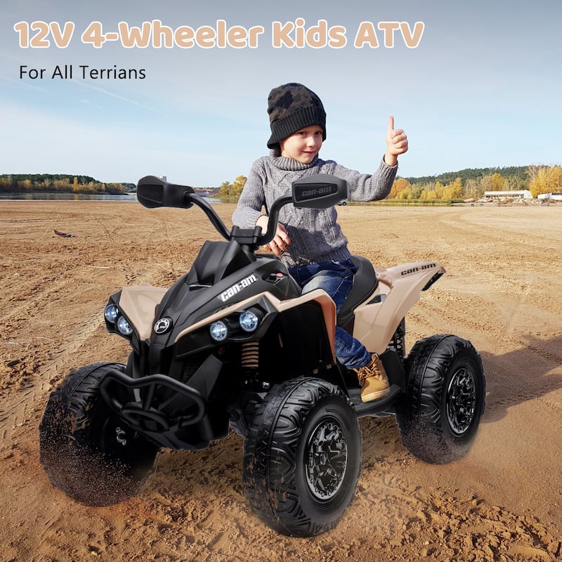 Kids ATV 4 Wheeler, 12V Ride On Toys Car for Best Kids Gift, Green