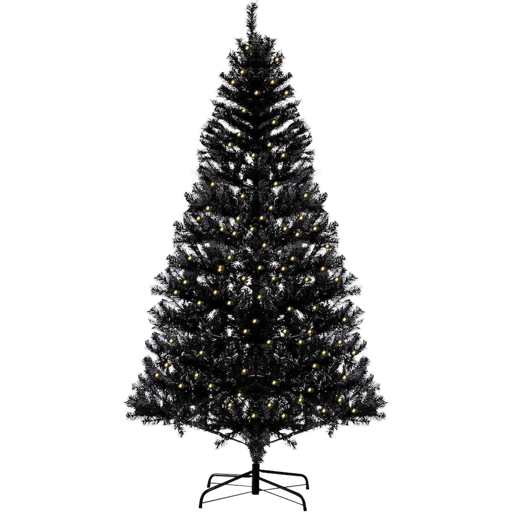 6.5 Ft Prelit Artificial Christmas Tree, Xmas Decoration for Living Room Hallway Office - 6.5 ft