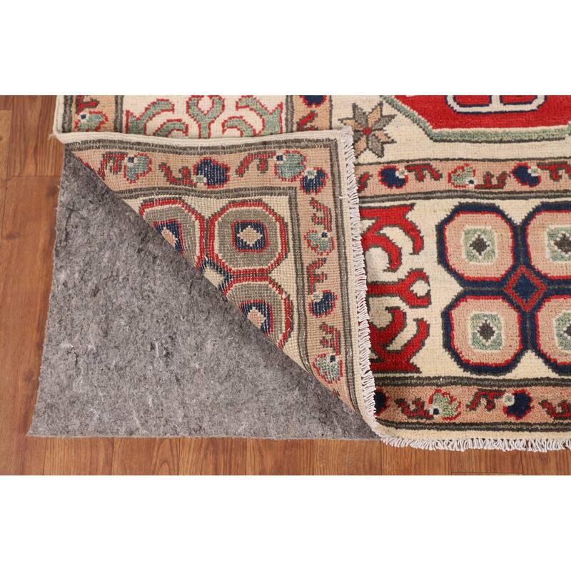 Oriental Beige Kazak Rug Handmade Traditional Wool Carpet - 6'9" x 9'9"