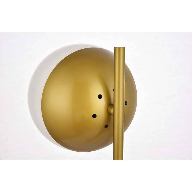 1-Light Table Lamp with Frosted White Glass