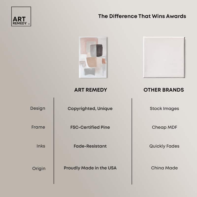 Soft Shapes Set Canvas Set of 2 by Art Remedy, Gallery Wrapped