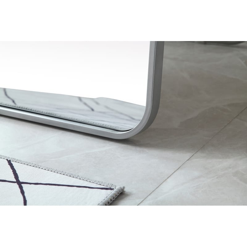 Indigo Home Soft Corner Metal Rectangle Full Length Mirror 30x60 Inch