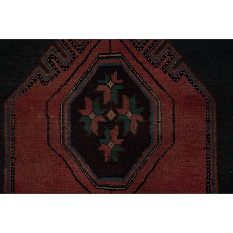 Hand Knotted Oriental 100% Wool Carpet Traditional Tribal Greys & Charcoal Tabriz Area Rug - 8' 8'' X 4' 6''