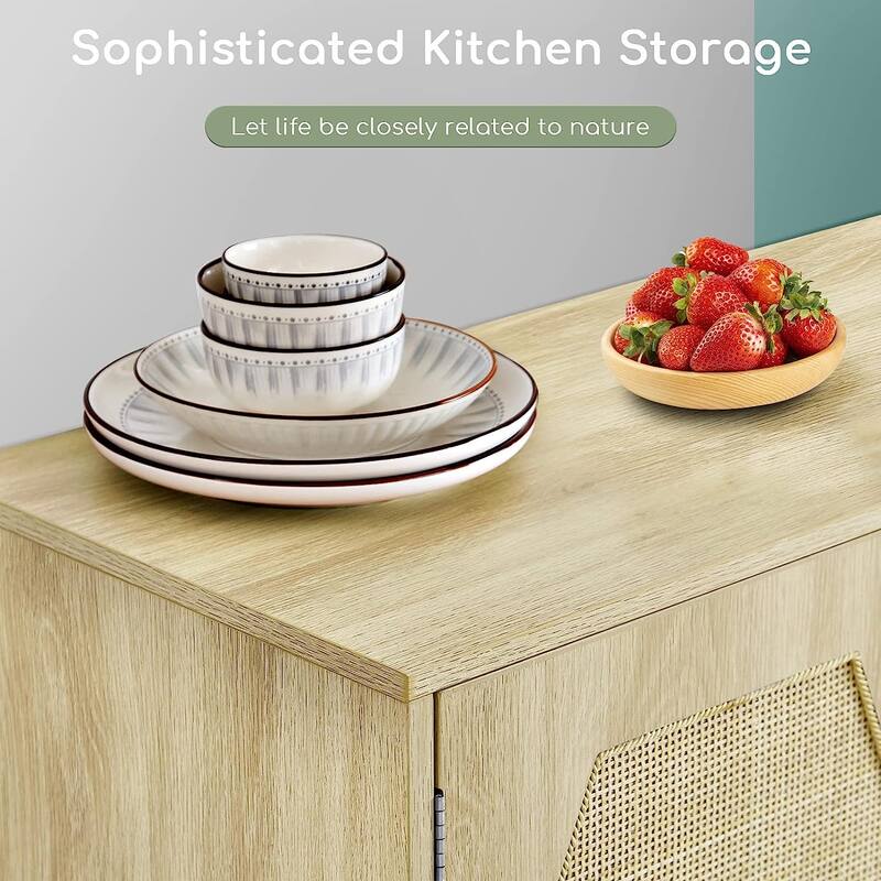 Sapphome Dog Crate Furniture Large Breed TV Stand with 2 Sliding Doors,Grey