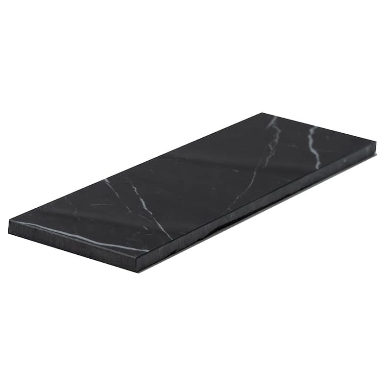 Penthouse 4x12 Polished Marble Look Porcelain Subway Tile - Floor, Wall
