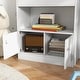 preview thumbnail 5 of 6, The modern design complements any nursery, bedroom, or playroom decor Storage Cabinet-White - 23.5" L x 11.5" W x 39.25" H