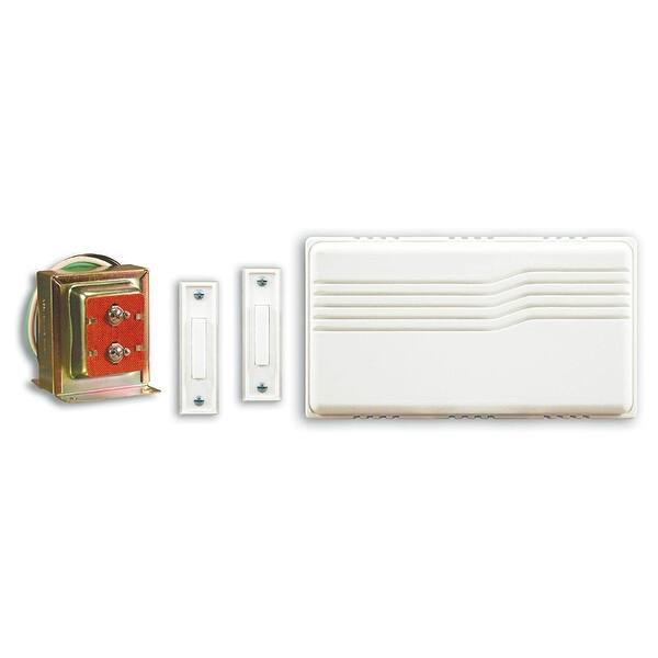 Shop Heath Zenith Sl 27102 02 Wired Doorbell Kit With Mixed Push