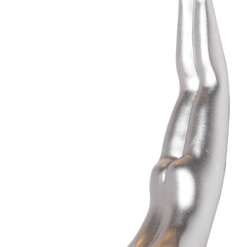 HomeRoots 7" Black Diver Resin Wall Decor