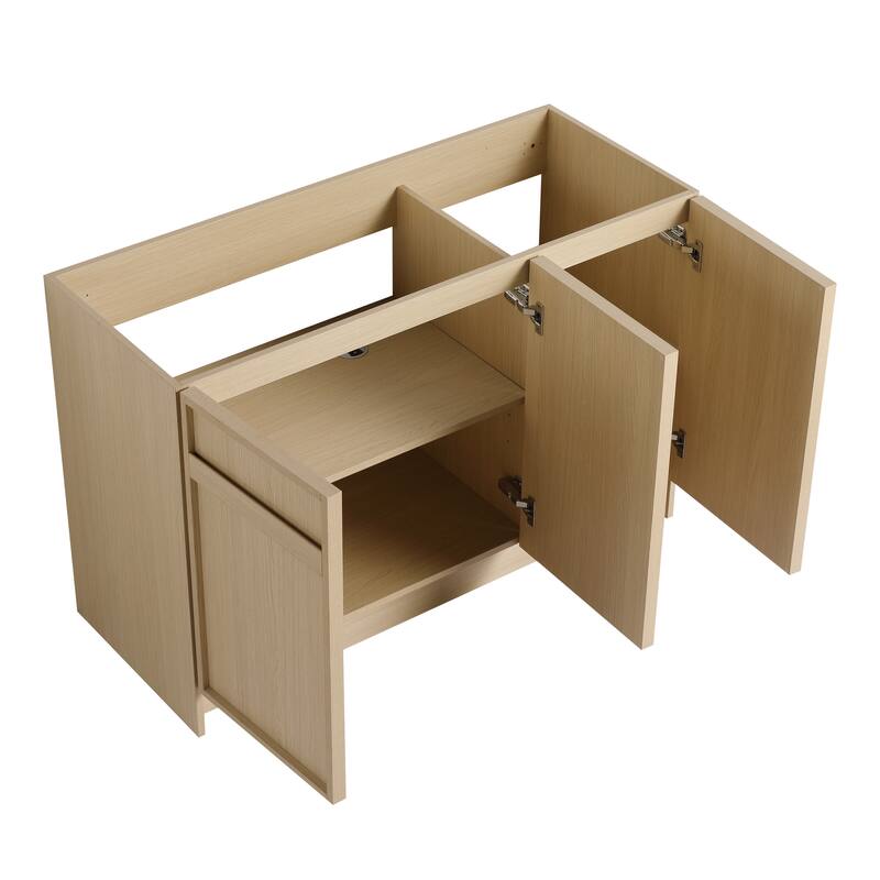 Malwee 30"/36"/48"/60" Bathroom Vanity with Sink, FreeStanding Vanity with Soft Close Doors and adjustable shelf