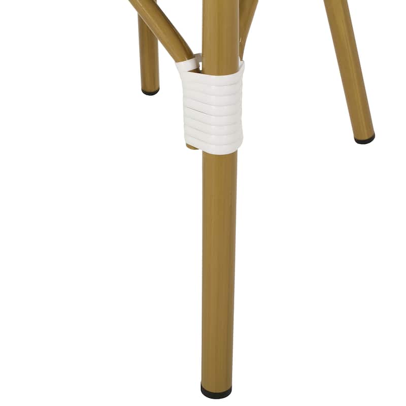 Elize Outdoor French Cafe Chairs (Set of 4) by Christopher Knight Home