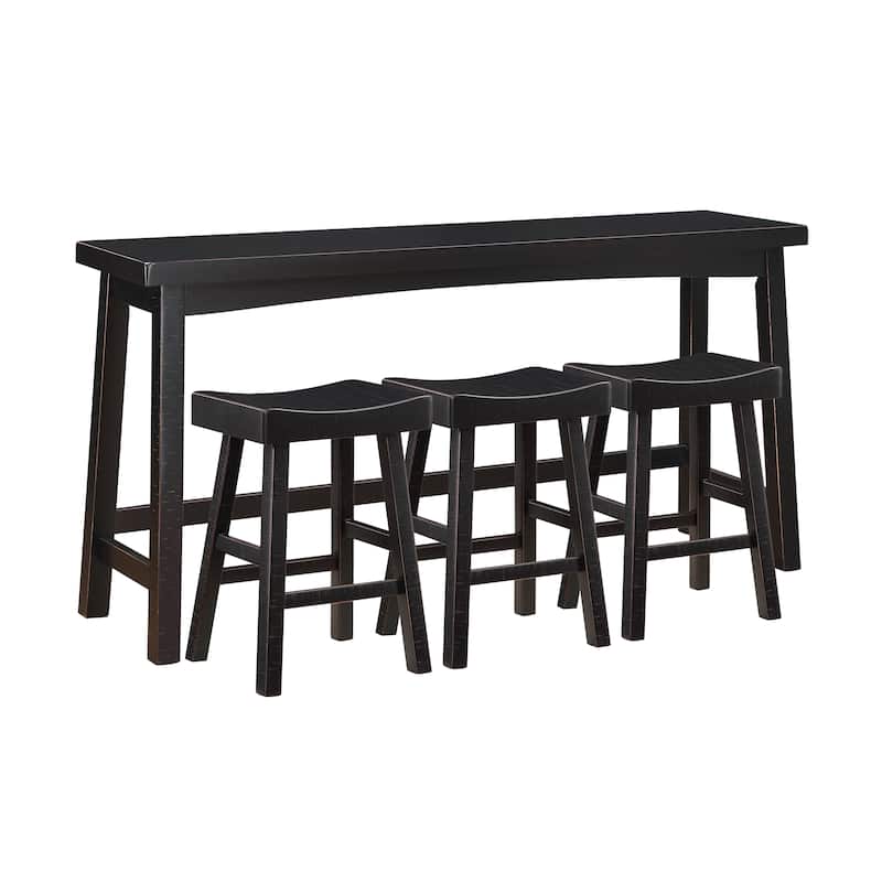 Fremont & Park Brigham 4-piece Counter Height Dining Set - Black