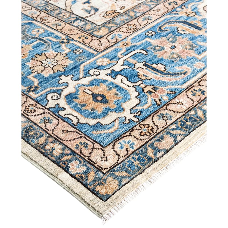 Serapi One-of-a-Kind Hand-Knotted Area Rug - Ivory - 9' 0" x 11' 10"