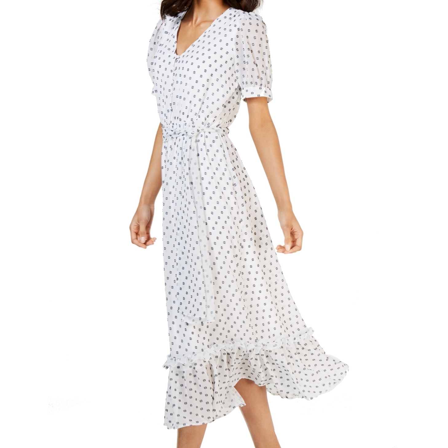 calvin klein polka dot dress