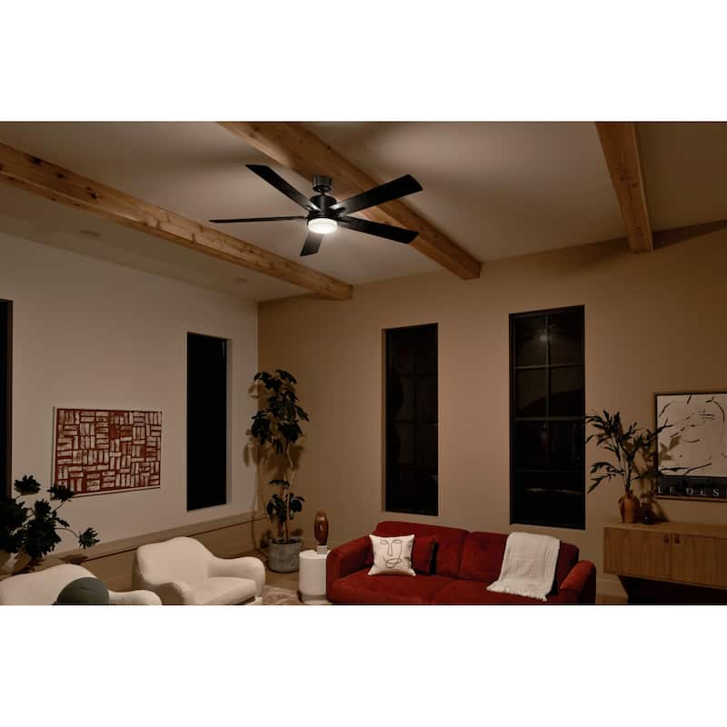 Kichler 330060 Lucian 60" 5 Blade Indoor LED Ceiling Fan with Wall