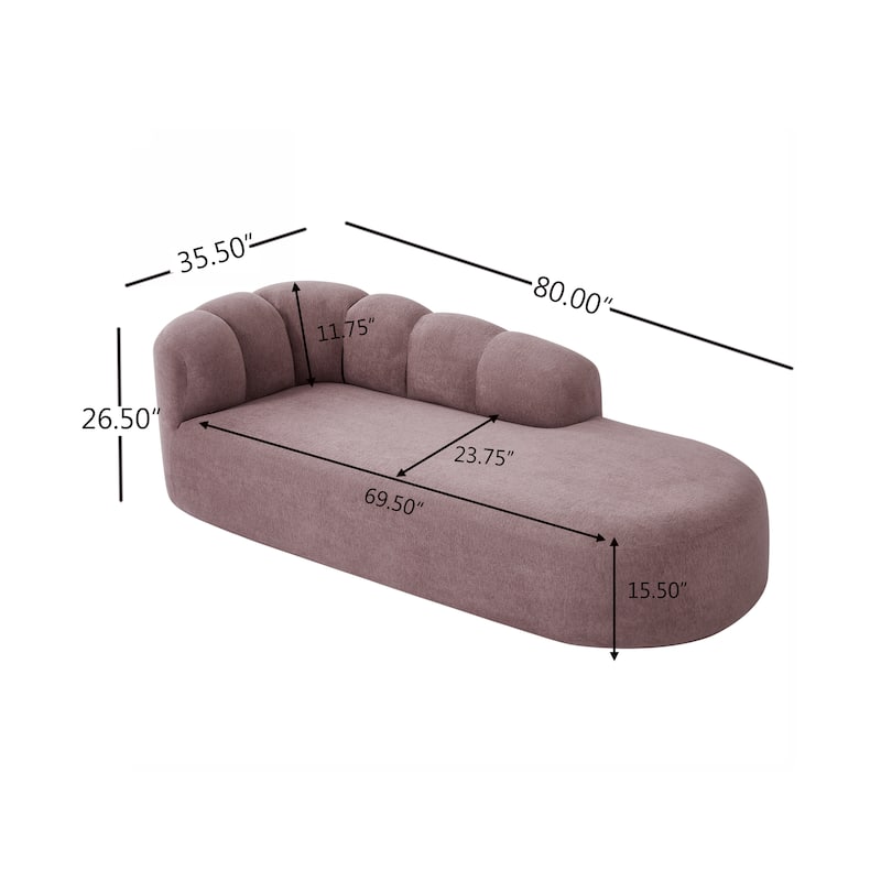 Christopher Knight Home - Modern Curved Upholstered Sofa with Sculptural Bubble Back