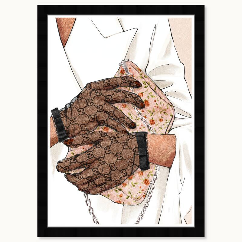 Wynwood Studio Prints Fashion Glam Treasured Handbag Blush Wall Art