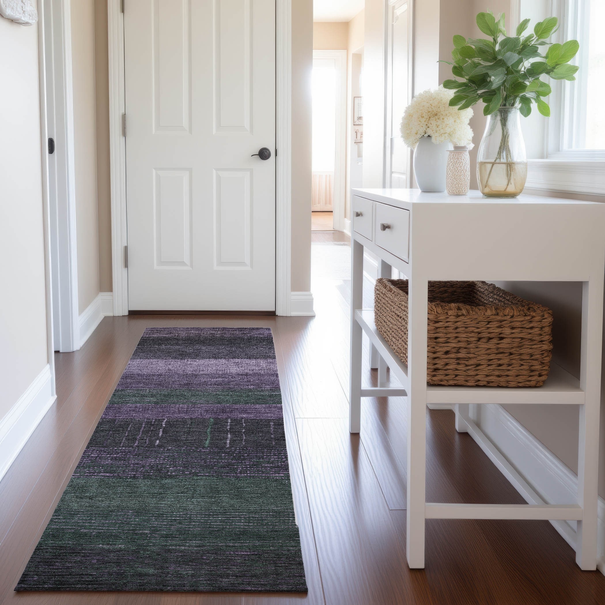 Premium Washable Super Soft Ombre Stripes Mayfield Rug