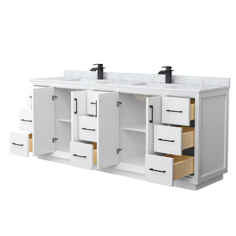 Wyndham Collection WCF414184D-NAT-UNSMXX Strada 84" Free Standing