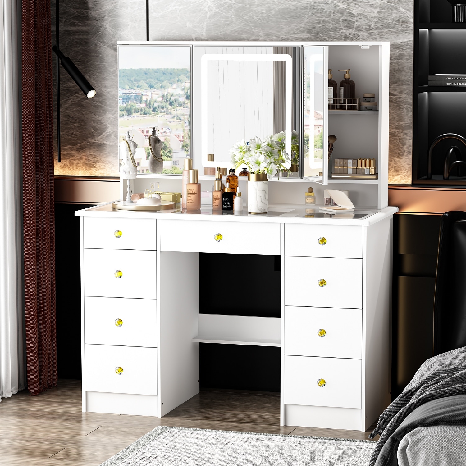 9 drawer dressing table discount