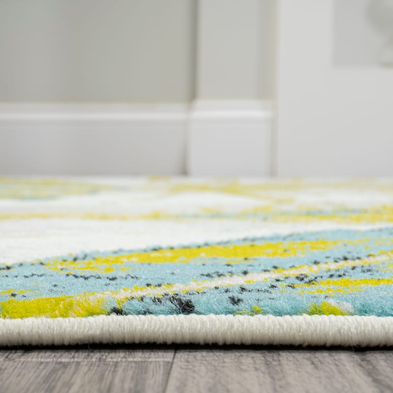 JONATHAN Y Magnolia Modern Botanical Flower Area Rug