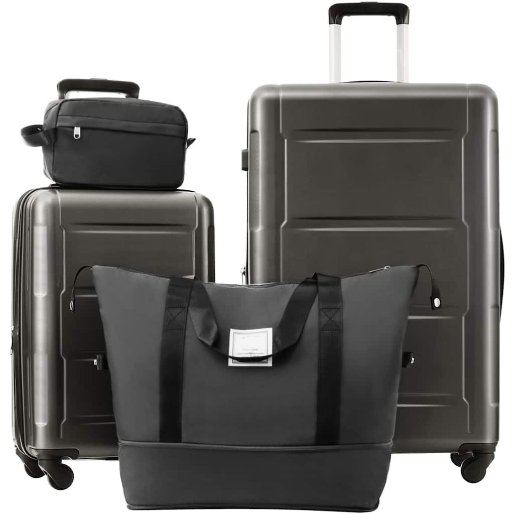 2 Piece Luggage Set with Bags Expanable Spinner Wheels ABS Lightweight Suitcase with TSA Lock 20inch+28inch