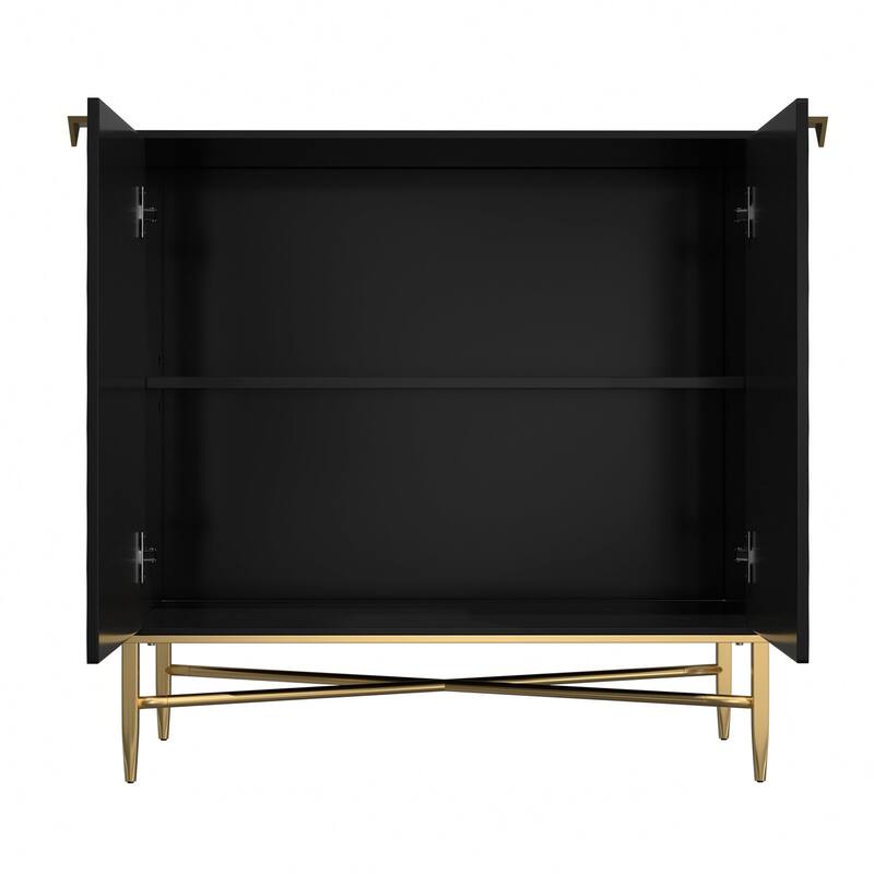 2 Door White Locker Accent Cabinet