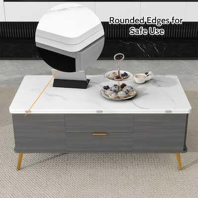 Merax Modern Lift Top Coffee Table Multi Functional Table