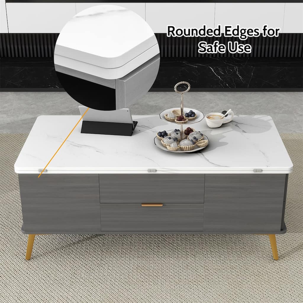 Merax Modern Lift Top Coffee Table Multi Functional Table