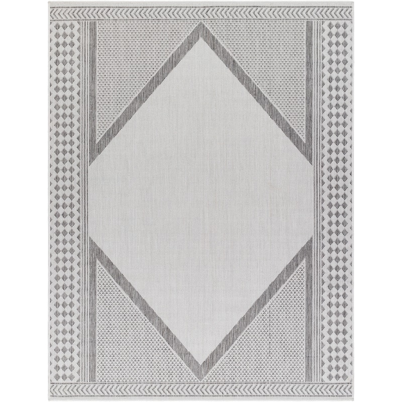 Livabliss Arlon Indoor/ Outdoor Diamond Border Area Rug