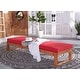 preview thumbnail 10 of 16, SAFAVIEH Solano Outdoor Solid Wood Chaise Lounge Chair - 24.8" W x 80.9" L x 37.4" H