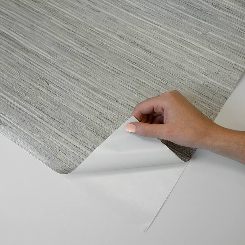 Stacy Garcia Home Saybrook Faux Rushcloth Peel and Stick Wallpaper