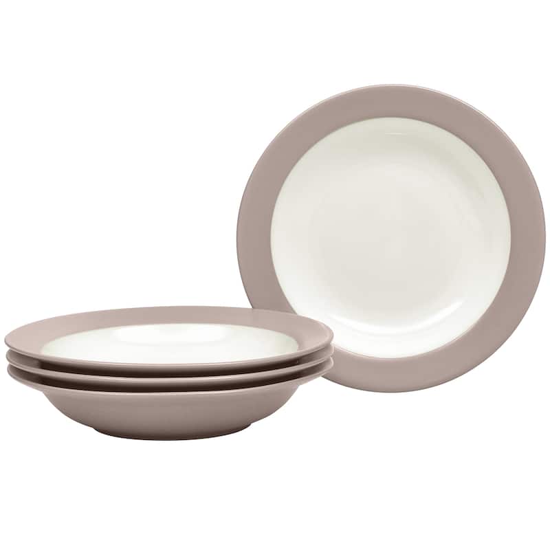 Noritake Colorwave Set Of 4 Pasta/Rim Soups, 8-1/2", 20 Oz. - Clay