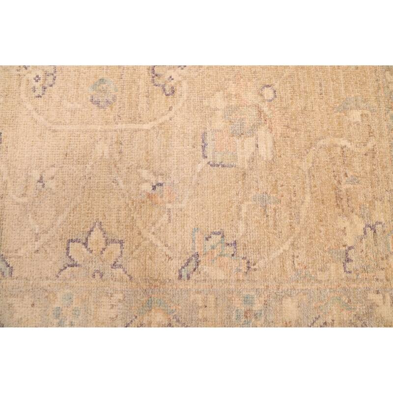 ECARPETGALLERY Hand-knotted Peshawar Oushak Tan Wool Rug - 9'3 x 12'2